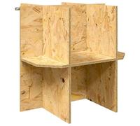 vidaXL Terrarium Base Brown 50 x 50 x 50 cm OSB, Rustic, Robust Reptile House, Terrarium for Snakes, Lizards and Animal Supplies