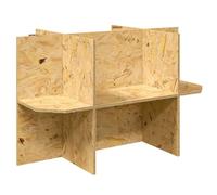 vidaXL Terrarium Base Brown 80 x 50 x 50 cm OSB, Rustic, Robust Reptile House, Terrarium for Snakes, Lizards and Animal Supplies