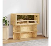 vidaXL Terrarium Base with Shelf Brown 100 x 40 x 50 cm OSB