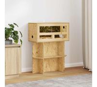 vidaXL Terrarium Base with Shelf Brown 60 x 30 x 50 cm OSB
