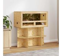vidaXL Terrarium Base with Shelf Brown 80 x 40 x 50 cm OSB