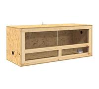 vidaXL Terrarium Brown 100 x 40 x 40 cm OSB, Crafted Wooden Table, Rectangular, Rustic, Durable, Ideal for Home, for Dining Room, Unique Design, Sturdy Build