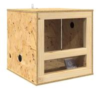 vidaXL Terrarium Brown 100 x 50 x 50 cm OSB, Wooden Table, Rectangular, Rustic, Durable, Ideal for Home, Dining Room, Unique Design, Robust Construction