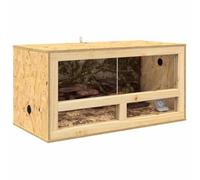 vidaXL Terrarium Brown 80 x 40 x 40 cm OSB, Crafted Wooden Table, Rectangular, Rustic, Durable, Ideal for Home, for Dining Room, Unique Design, Sturdy Build