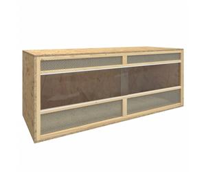 vidaXL Terrarium Engineered Wood Reptile Feeding Box Reptile Habitat Terrarium