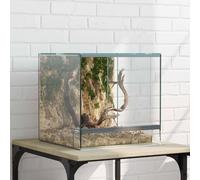 vidaXL Terrarium with Storage Transparent 30 x 30 x 30 cm Glass
