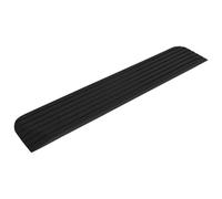 vidaXL Black Threshold Ramp - Durable Solid Rubber Construction, Non-Slip Surface - Supports Wheelchairs, Scooters, Rollators - Compact, Lightweight, and Easy to Replace