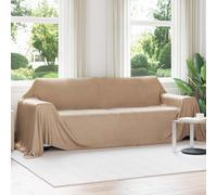 Throw Blanket Camel 350 x 270 cm Fleece