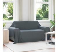 vidaXL Throw Blanket Dark Grey 280 x 210 cm Fleece