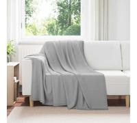 vidaXL Throw Blanket Grey 200 x 150 cm Fleece