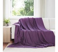 vidaXL Throw Blanket Purple 270 x 240 cm Fleece