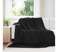 vidaXL Throw Blankets 24 pcs Black 240 x 220 cm Fleece