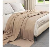 Throw Blankets 24 pcs Camel 270 x 240 cm Fleece
