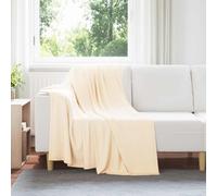 vidaXL Throw Blankets 24 pcs Cream 170 x 130 cm Fleece