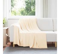 Throw Blankets 24 pcs Cream 200 x 150 cm Fleece