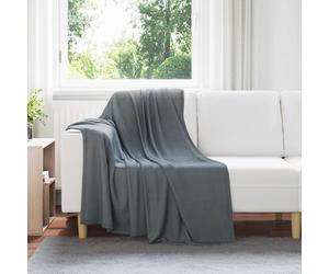 vidaXL Throw Blankets 24 pcs Dark Grey 170 x 130 cm Fleece
