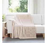 vidaXL Throw Blankets 6 pcs Beige 200 x 150 cm Fleece