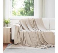 vidaXL Throw Blankets 6 pcs Beige 270 x 240 cm Fleece