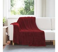 Throw Blankets 6 pcs Bordeaux Red 150 x 200 cm Fleece