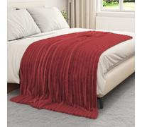 Throw Blankets 6 pcs Bordeaux Red 200 x 150 cm Fleece
