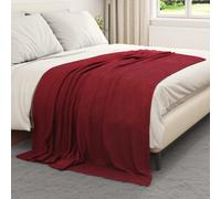 vidaXL Throw Blankets 6 pcs Bordeaux Red 200 x 150 cm Fleece