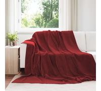 vidaXL Throw Blankets 6 pcs Bordeaux Red 220 x 240 cm Fleece