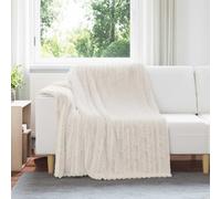 vidaXL Throw Blankets 6 pcs Cream 200 x 150 cm Fleece
