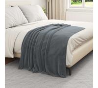 Throw Blankets 6 pcs Dark Grey 130 x 150 cm Fleece