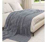 vidaXL Throw Blankets 6 pcs Dark Grey 240 x 220 cm Fleece