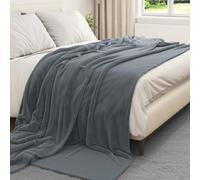 vidaXL Throw Blankets 6 pcs Dark Grey 240 x 270 cm Fleece