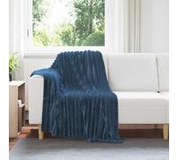 Throw Blankets 6 pcs Navy Blue 150 x 130 cm Fleece