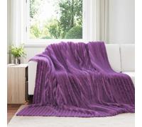 vidaXL Throw Blankets 6 pcs Purple 240 x 220 cm Fleece