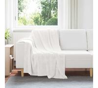 vidaXL Throw Blankets 6 pcs White 130 x 150 cm Fleece