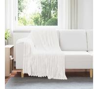 vidaXL Throw Blankets 6 pcs White 150 x 130 cm Fleece