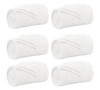 vidaXL Throw Blankets 6 pcs White 220 x 240 cm Fleece