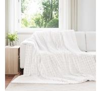 vidaXL Throw Blankets 6 pcs White 270 x 240 cm Fleece