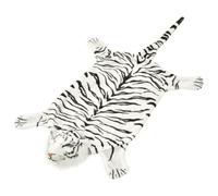 Vidaxl Tiger Carpet Plush 144 Cm White