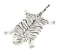 vidaXL Tiger Carpet Plush 144cm White Home Living Room Floor Mat Soft Rug vidaXL