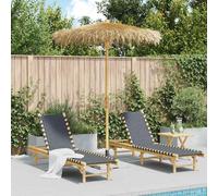 vidaXL Tiki Umbrella with Banana Leaf Canopy 180 cm Bamboo