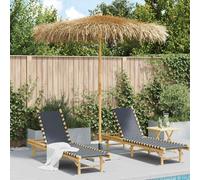 vidaXL Tiki Umbrella with Banana Leaf Canopy 240 cm Bamboo