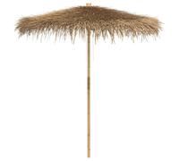 vidaXL Tiki Umbrella with Banana Leaf Canopy 240 cm Bamboo
