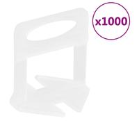 vidaXL Tile Levelling Clips 1000 pcs 1 mm