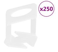 vidaXL Tile Levelling Clips 250 pcs 1.5 mm
