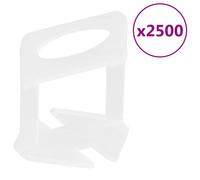 vidaXL Tile Levelling Clips 2500 pcs 3 mm