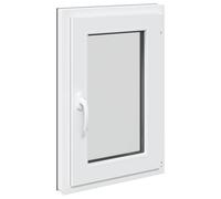 vidaXL Tilt & Turn Basement Window RISOR 50 x 75 cm PVC and Glass