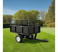 vidaXL Tipping Trailer for Lawn Mower 300 kg Load