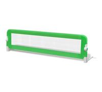 vidaXL Toddler Bed Rail- Green- 150 x 42 cm- Quick Installation- Foldable- Suitable for 10-20 cm Thick Mattresses