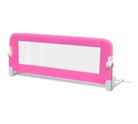vidaXL Toddler Safety Bed Rail Home Bedroom Baby Kids Nursery Protective Gate Bed Guard Safety Rail with See-through Mesh 102x42cm Pink