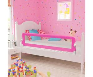 vidaXL Toddler Safety Bed Rail 2 pcs Pink 150x42 cm
