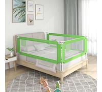 vidaXL Toddler Safety Bed Rail Green 180x25 cm Fabric UK HOT